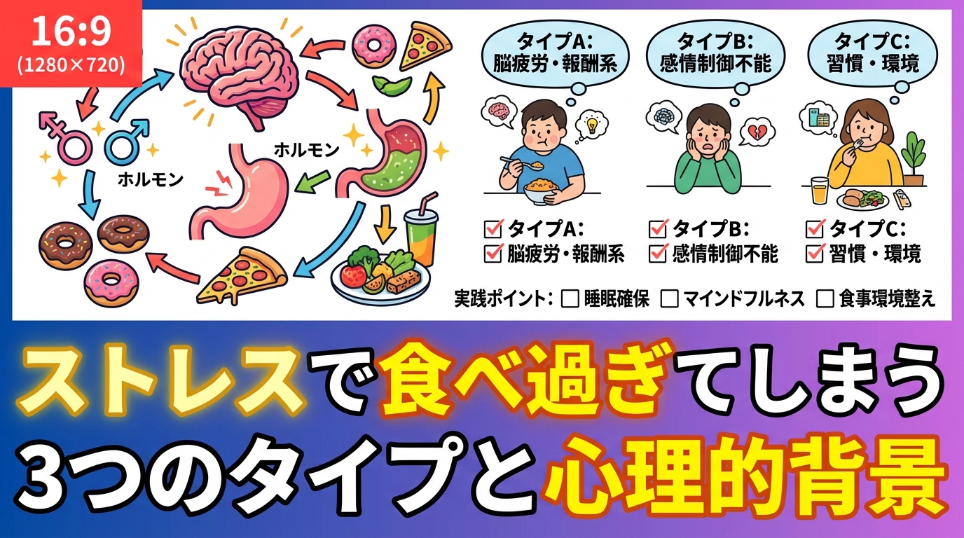 イライラすると食べ過ぎてしまう心理とは？ストレスと食欲の関係を専門家が解説に関する図解2
