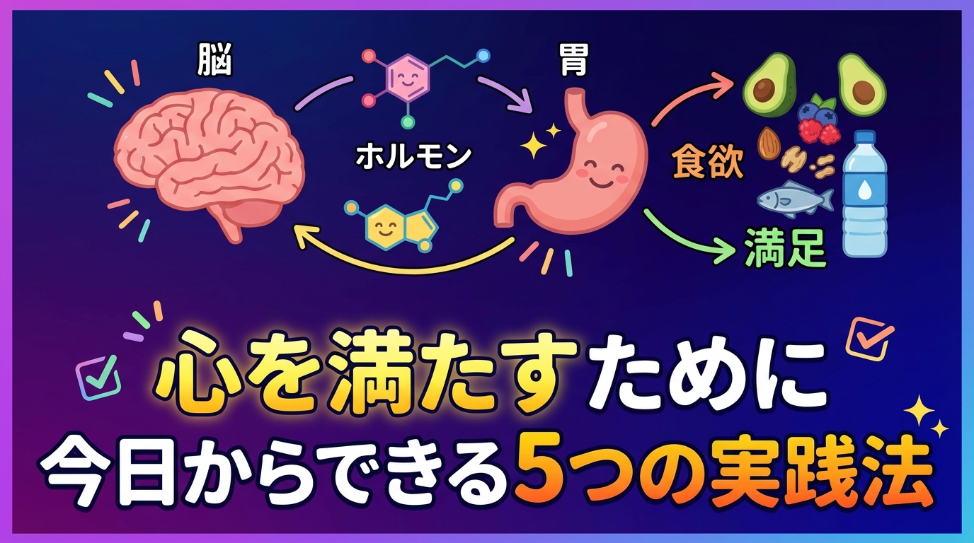 ストレスで食欲が満たされないのはなぜ?心を満たす食欲コントロール法に関する図解2