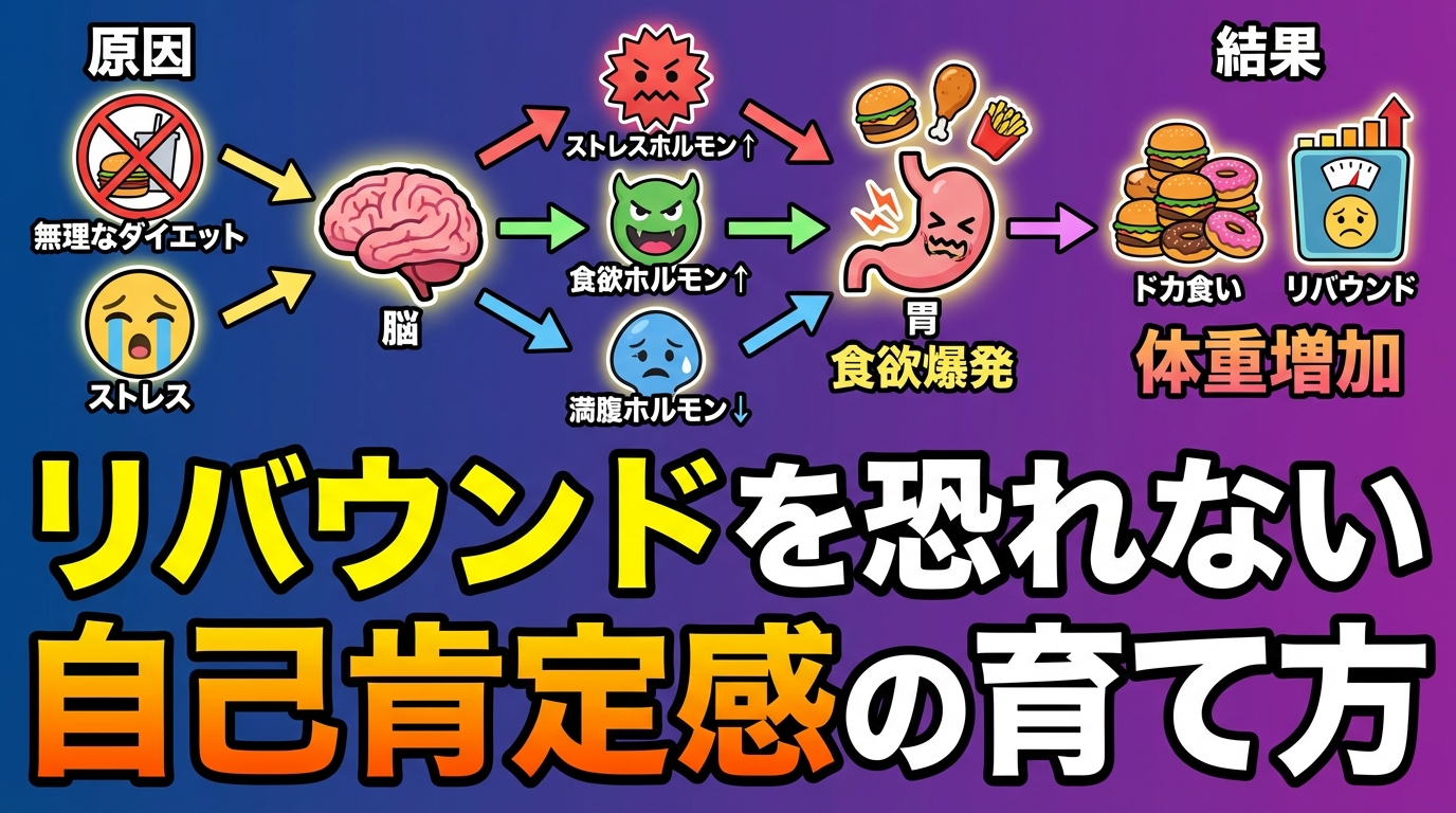 リバウンドが怖い…心理学で不安を根本解消する方法に関する図解3