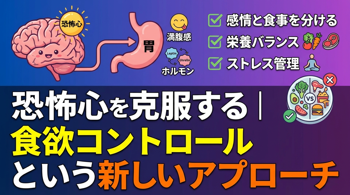 リバウンド恐怖心を克服する方法|食欲コントロールで二度と戻らない体へに関する図解2