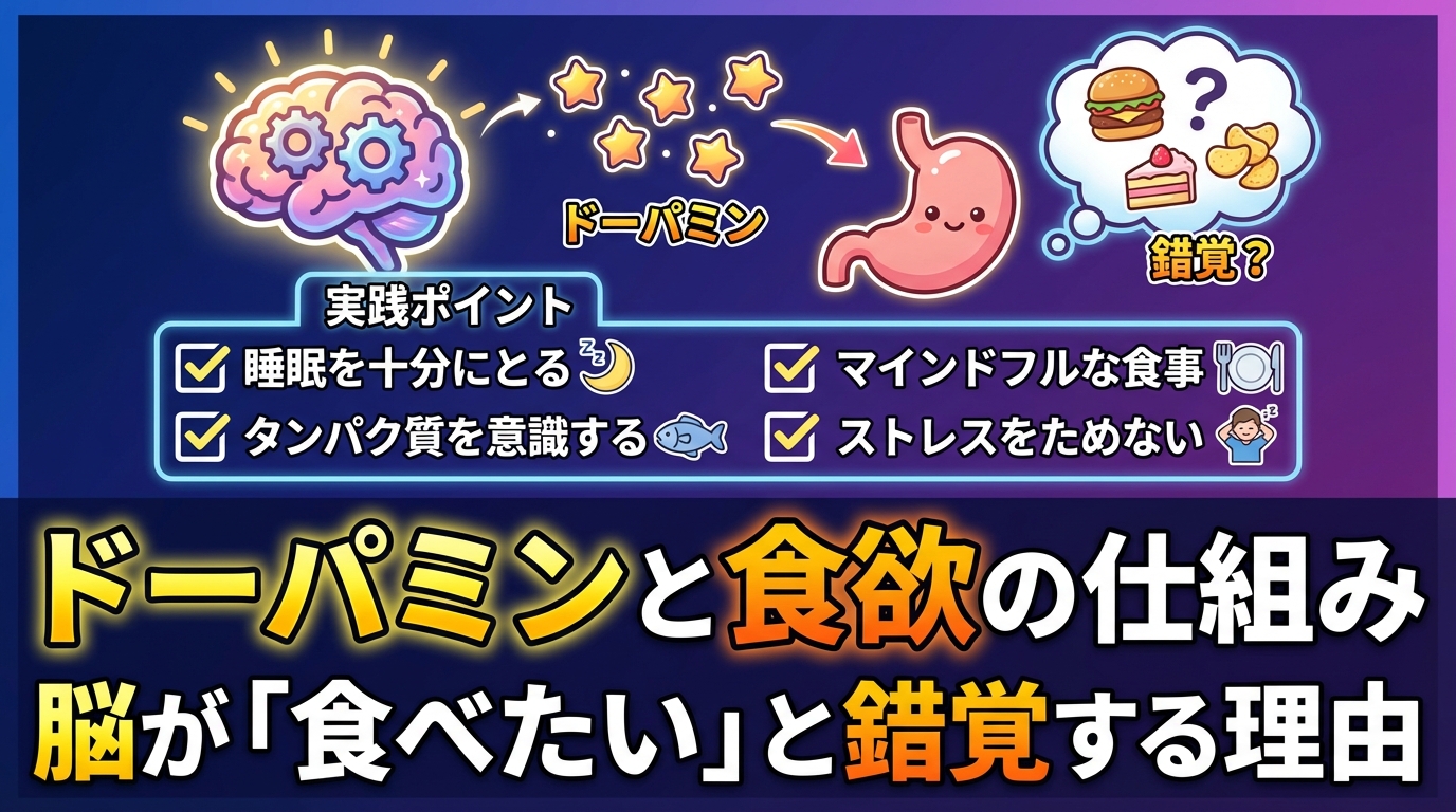 偽の食欲を見分ける心理学的方法5選｜感情的食欲の正体と対処法に関する図解2