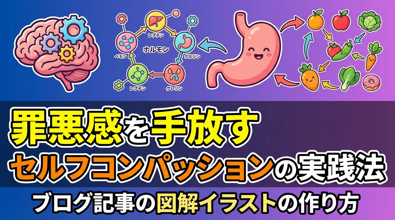 夜中の食欲と罪悪感｜自分を責めずに食欲と向き合う方法に関する図解3