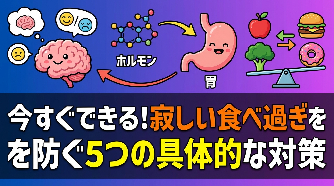 寂しいと食べ過ぎてしまう人が知るべき心のメカニズムと本質的な対策に関する図解2