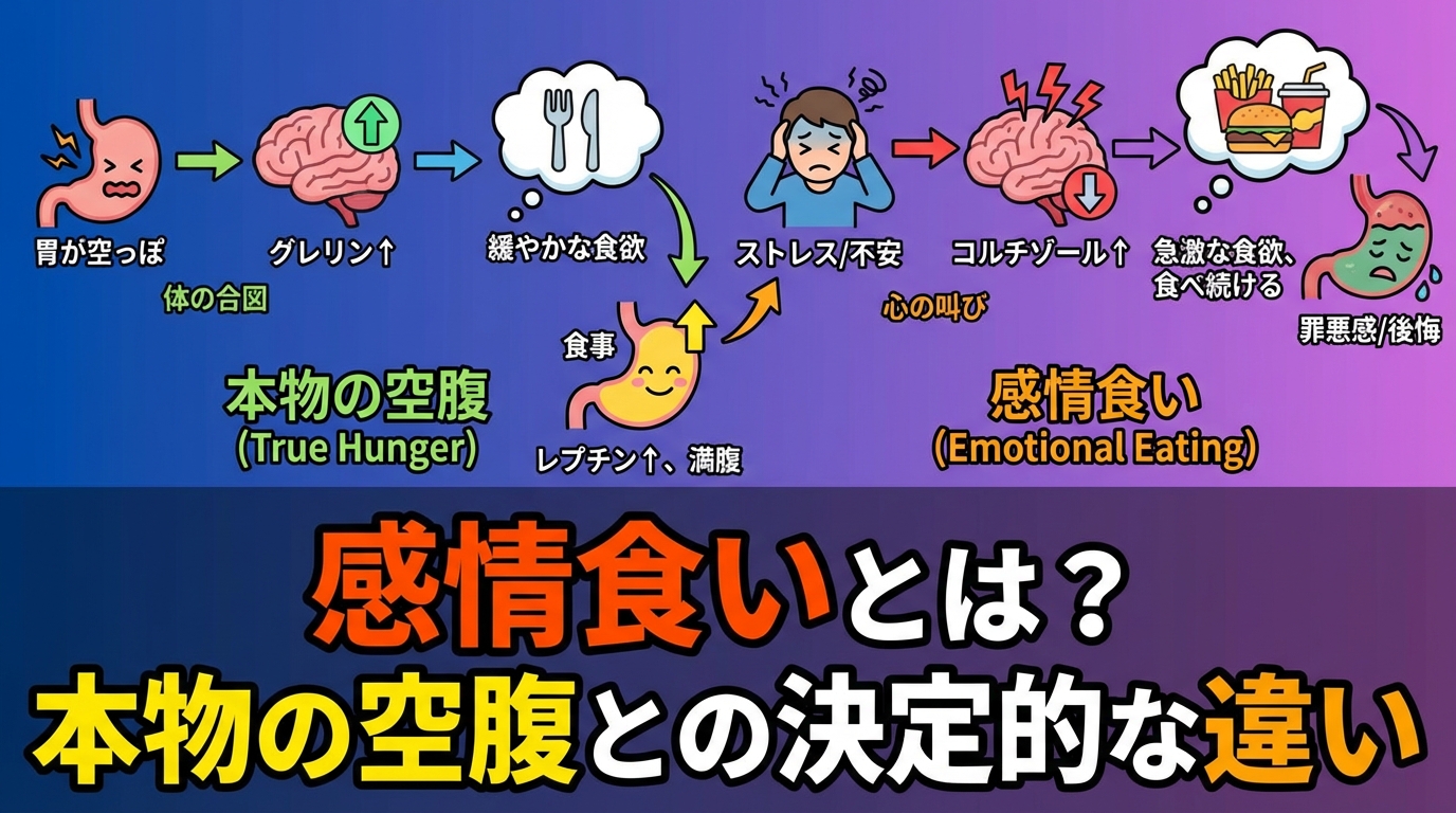 感情食いのトリガーを特定する5つのステップ|食欲の暴走から抜け出す方法のアイキャッチ画像