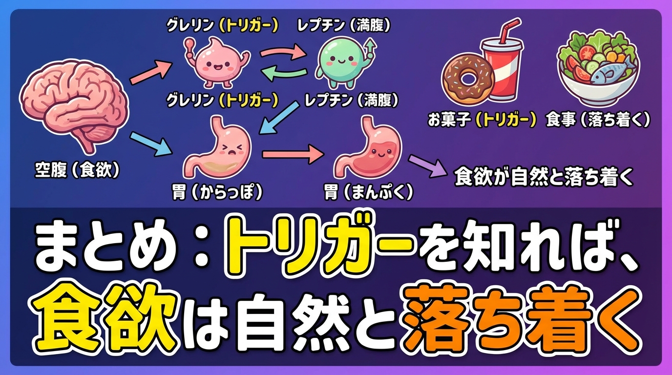 感情食いのトリガーを特定する5つのステップ|食欲の暴走から抜け出す方法に関する図解4