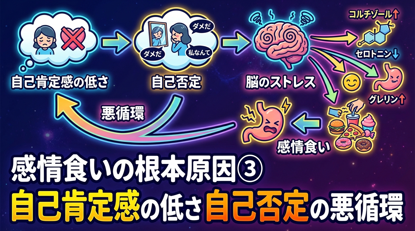 感情食いが止まらない本当の理由｜満たされない心の穴を食べ物で埋めていませんか？に関する図解3