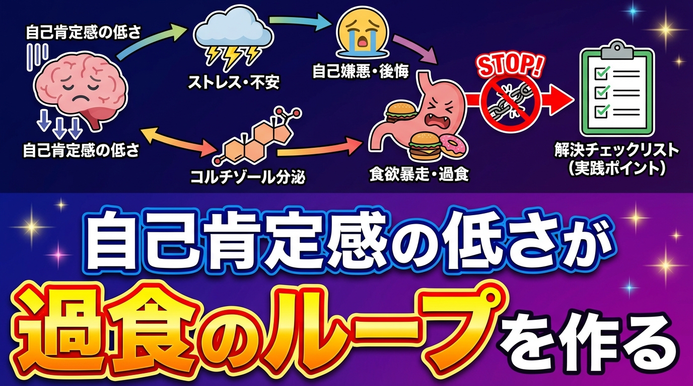 なぜ食べたい衝動が止まらない？過食の心理メカニズムと根本的な解決法に関する図解2