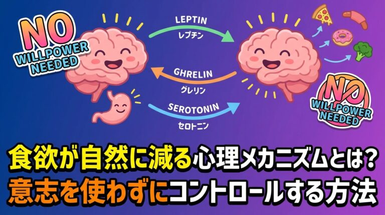 食欲が自然に減る心理メカニズムとは?意志を使わずにコントロールする方法 - 食欲コントロールダイエット