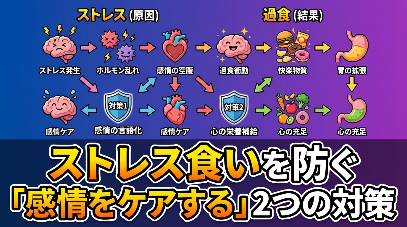 生理前のストレス食いが止まらない！ホルモンと心を整える7つの対策に関する図解3