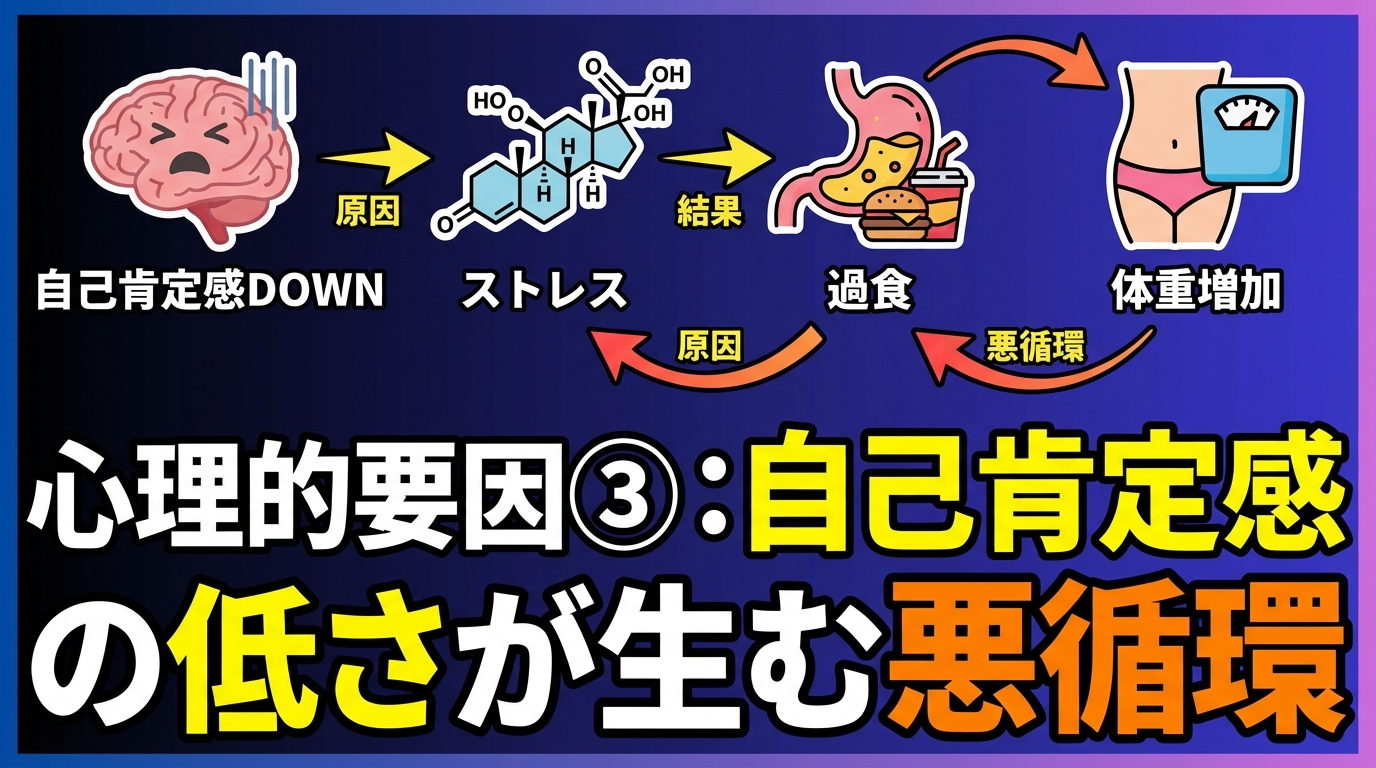 リバウンドを繰り返すあなたへ：心理的要因を解消する3つの解決策に関する図解3