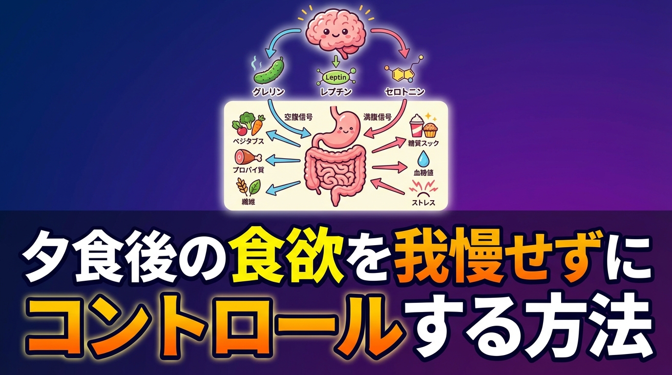 夕食後にまた食べたい心理学:食欲が止まらない原因と解消法を専門家が解説に関する図解4